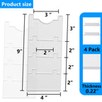 4-Pack Clear Acrylic Couch Wall Spacer, 2-9 Inch Adjustable Couch Stopper