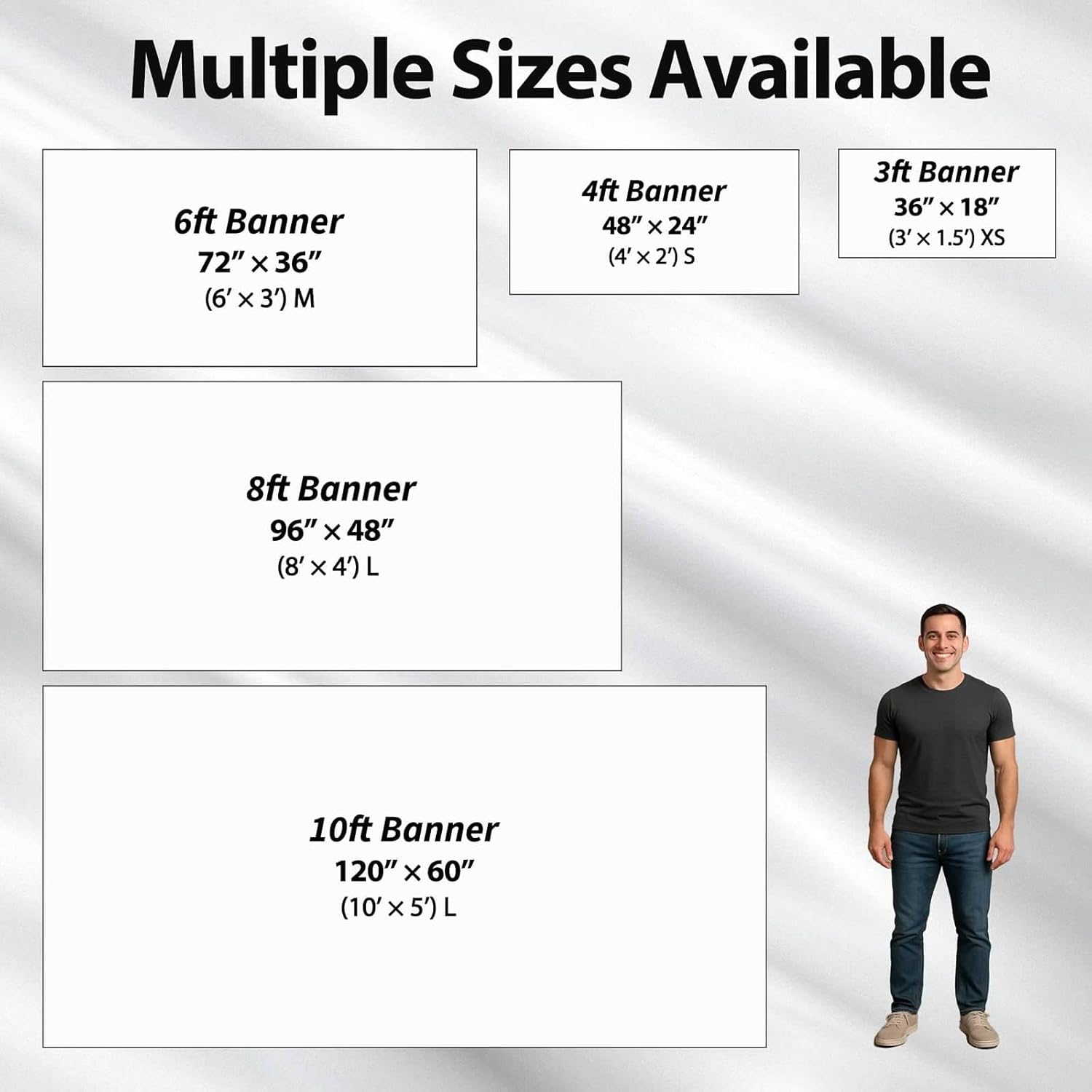 Personalized Custom Vinyl Banner 3–10 ft – Printed Sign for Indoor or Outdoor Use – Large Custom Banner for Business