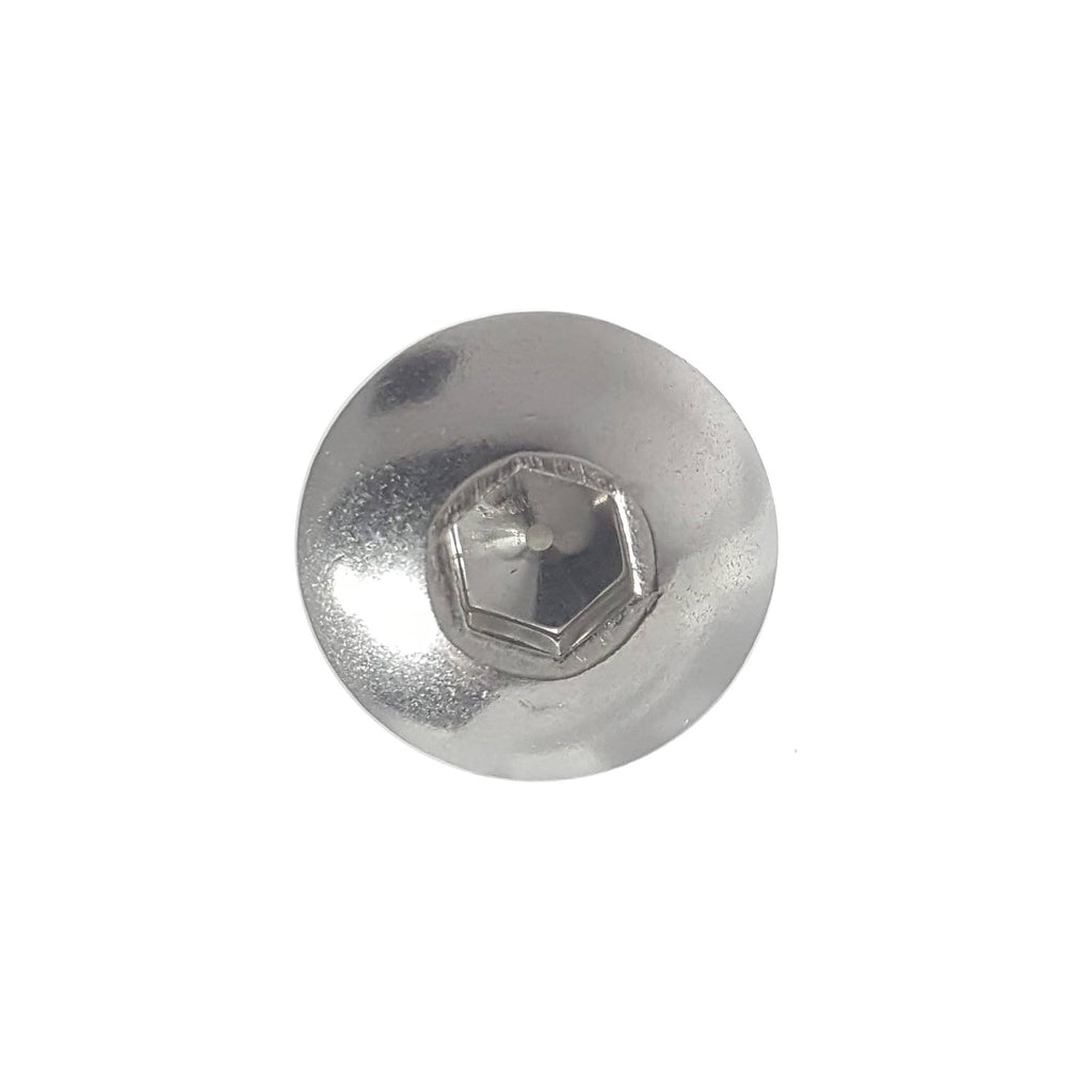 Fastenere Button Head Socket Cap Screws - 6-32 x 5/8" (50 Pack) Stainless Steel 18-8, Full Thread, Bright Plain Finish, Corrosion-Resistant, Machine Thread, Easy to Install w/Allen Socket Drive