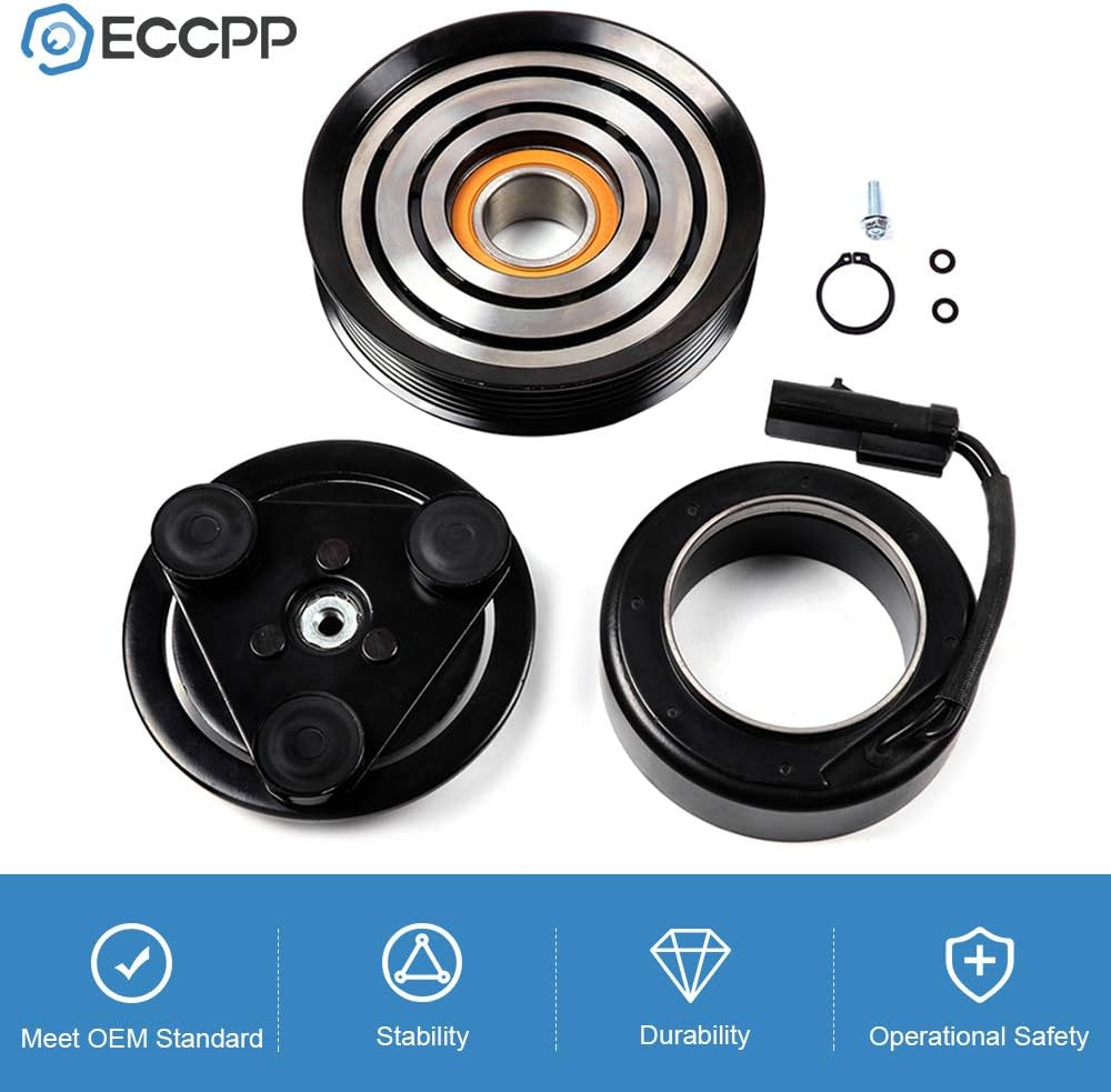 ECCPP AC Compressor Clutch Fit for Jeep Liberty 3.7L 2006-2008