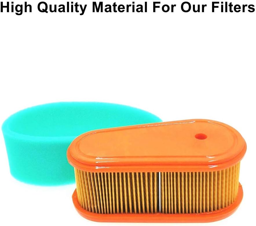 795066 Air Filter Replace for BS 5419,796254 OEM Air Cleaner Cartridge with 796254 Pre Filter Fits Lawn Mower Air Cleaner Element