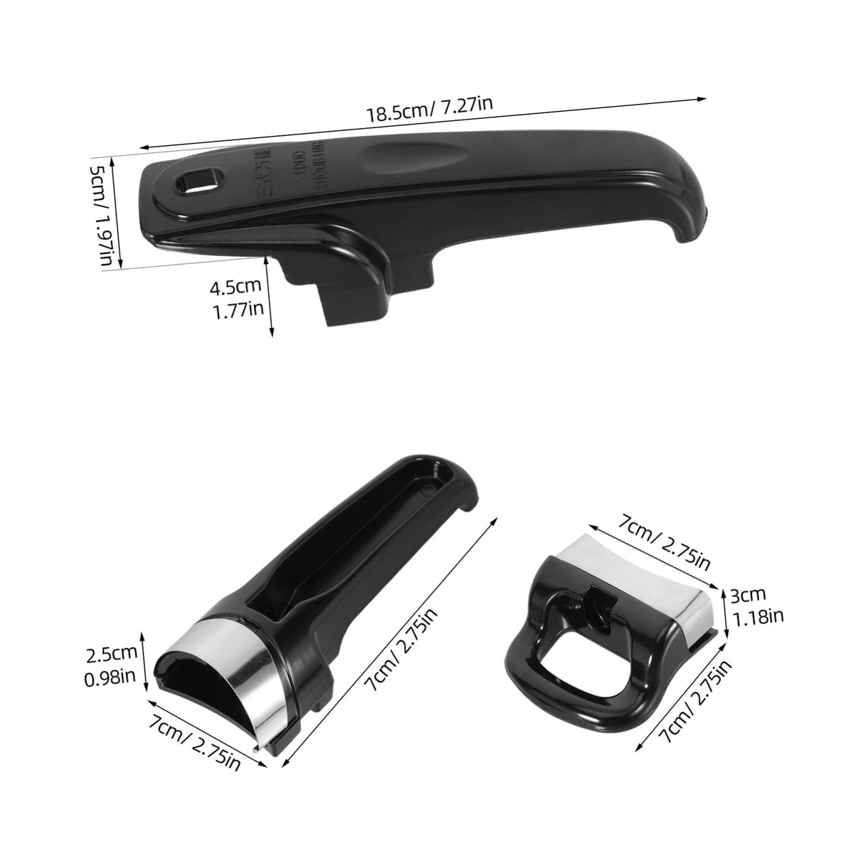 Universal Pressure Cooker Pot Handle Replacement 3pcs Black