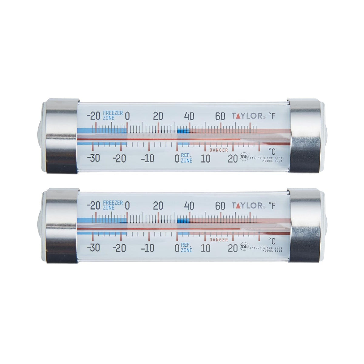 Refrigerator Freezer Tube Thermometer 2-Pack