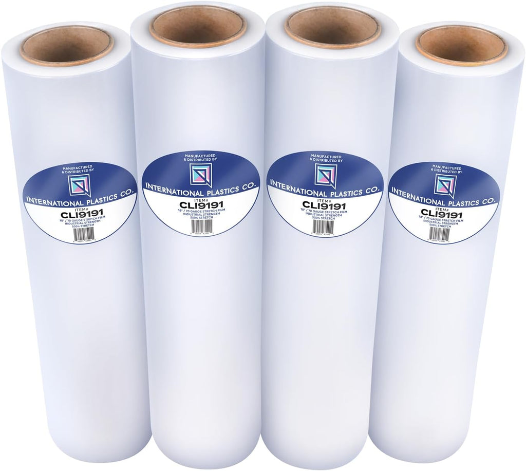 4 Pack of 18'' Stretch Wrap for Moving
