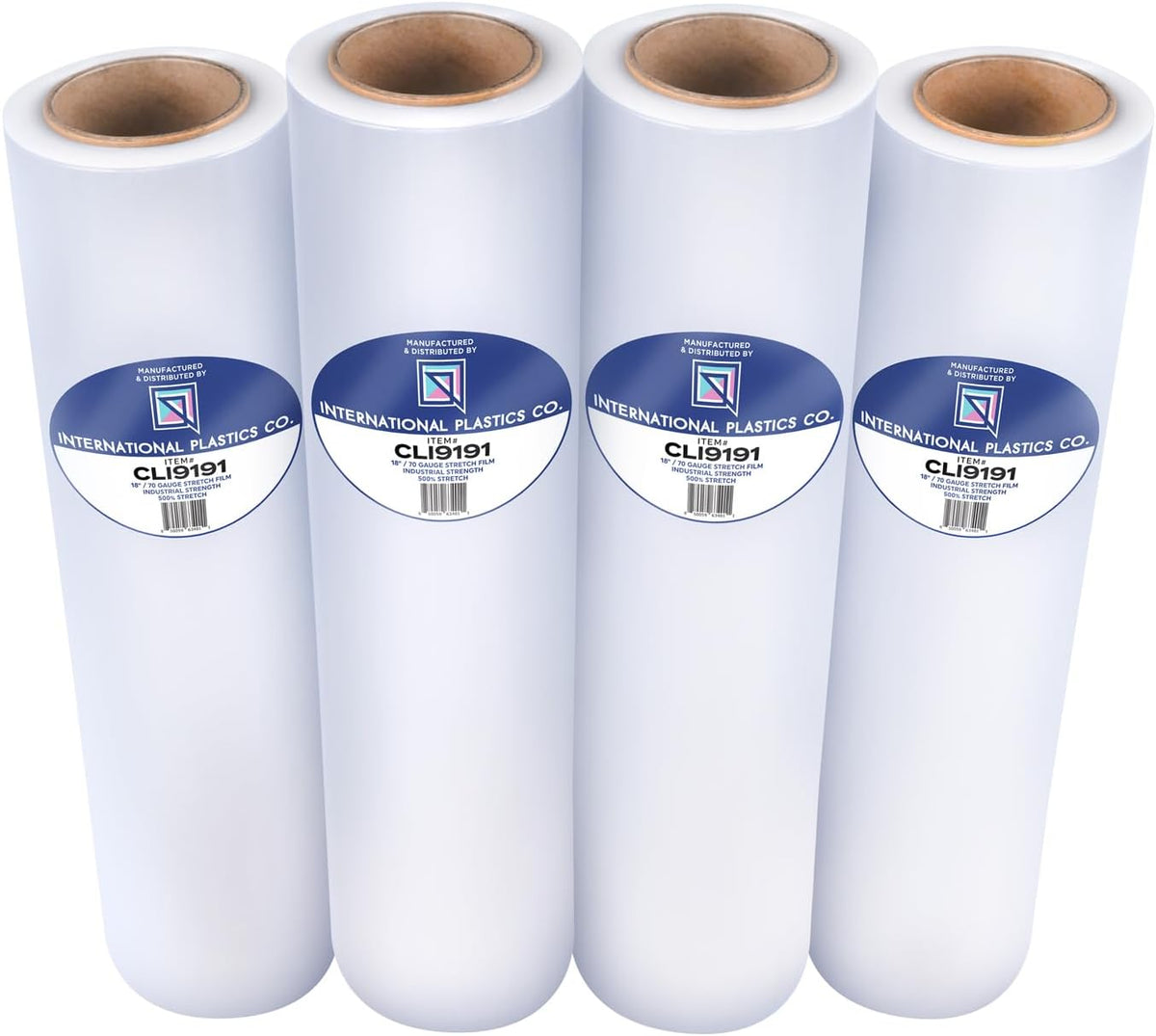 4 Pack of 18'' Stretch Wrap for Moving