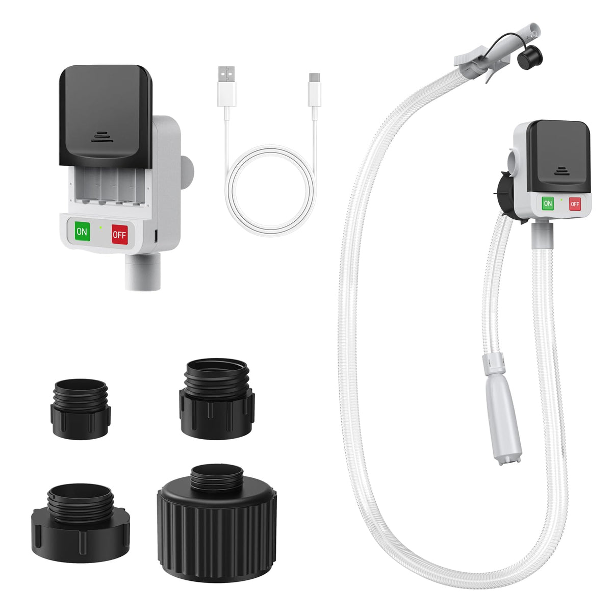 Automatic Gas Can Pump 3.2 GPM Fuel Transfer Pump Battery or USB Powered