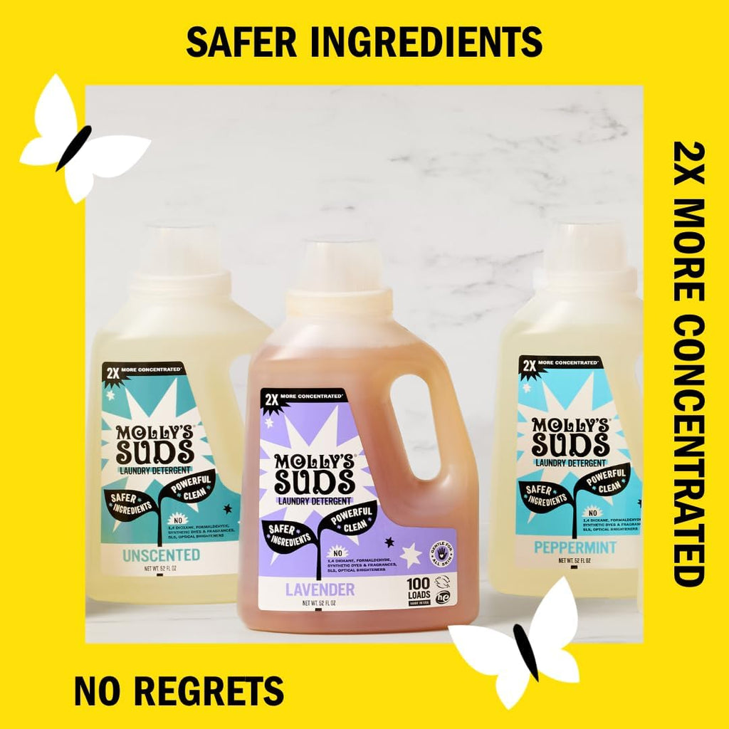Liquid Laundry Detergent | Clean Laundry Detergent Soap for Sensitive Skin | 2x Concentrated, High Efficiency (HE)