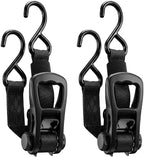 Retractable Transom Boat Tie Down Straps Boat Trailer Tie Down Strap 1x43-Inch, 2500lbs Break Strength with Quick Release Lock (Retractable)