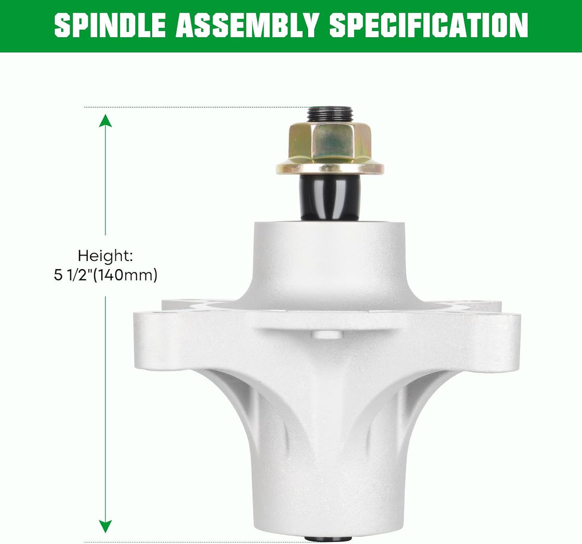 Youxmoto 139-3214 117-7439 117 7267 Spindle Assembly Fit for 42" 50" Exmark Toro TimeCutter SS5000 SS4200 SS4235 SS4260 MX5000 MX5050 ，Spindle 121-0751 117-7268 3 Pack