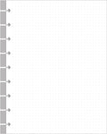 Classic Size Discbound Dotted Grid Refill Paper, 9-Disc Discbound Pre-punched Happy Planner Inserts