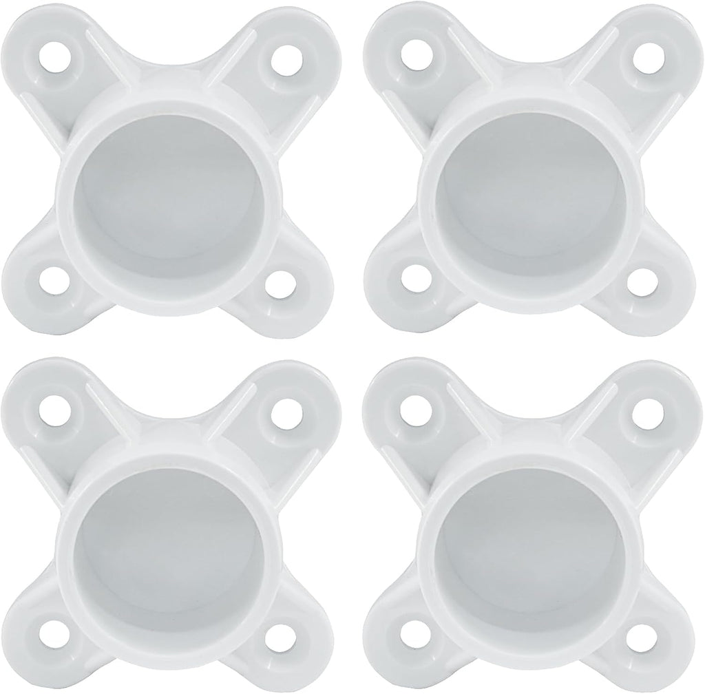 BokWin 4 Packs 3/4 Inch PVC Flange