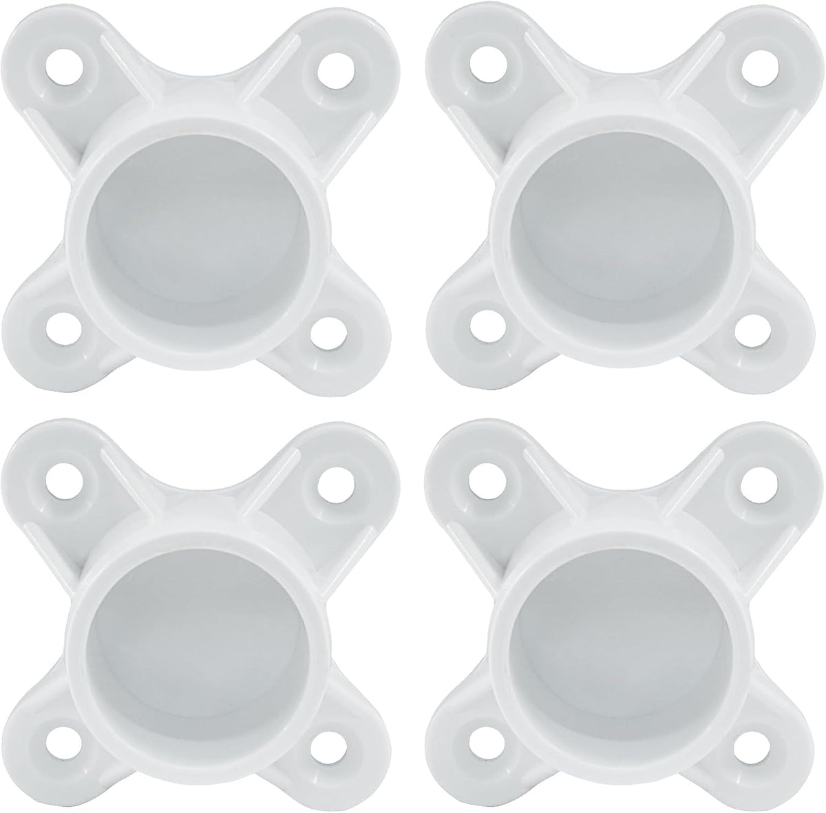 BokWin 4 Packs 3/4 Inch PVC Flange