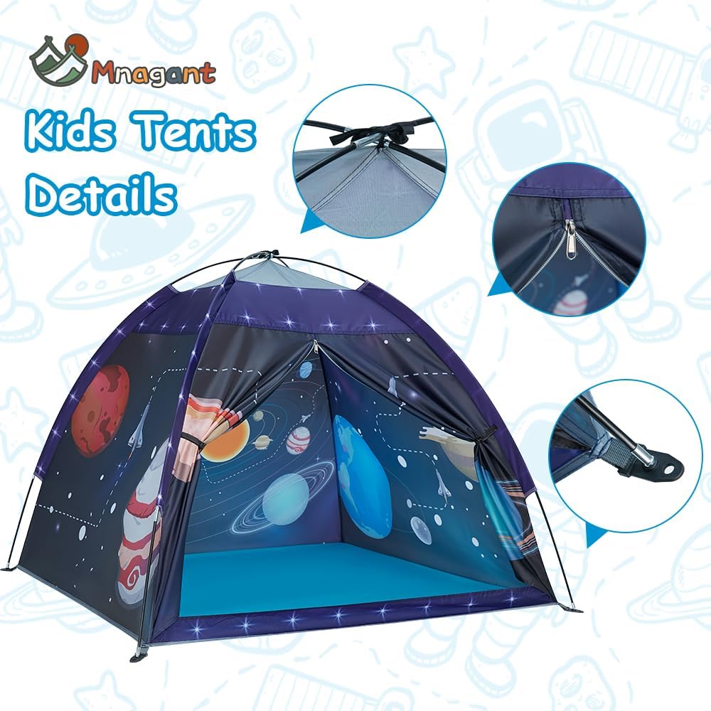 Space World Play Tent-Kids Galaxy Dome Playhouse for Boys and Girls Imaginative Play Popup Tent for Kids