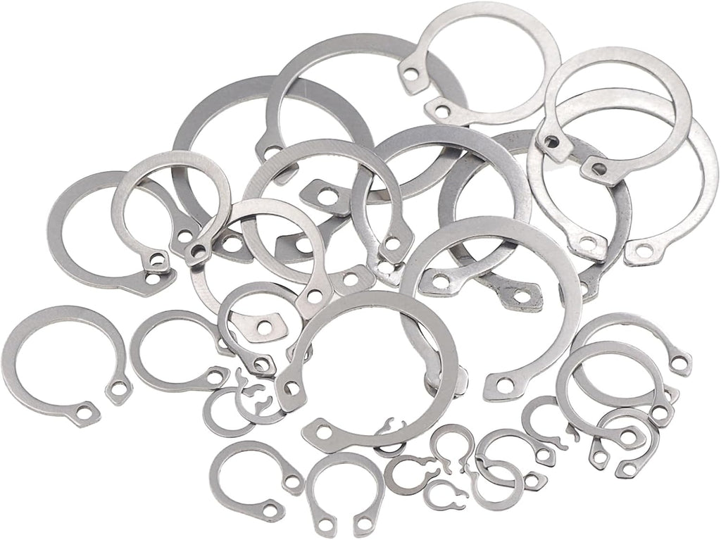 265PCS Metric 304 Stainless Steel C-Clips External Retaining Ring Kit