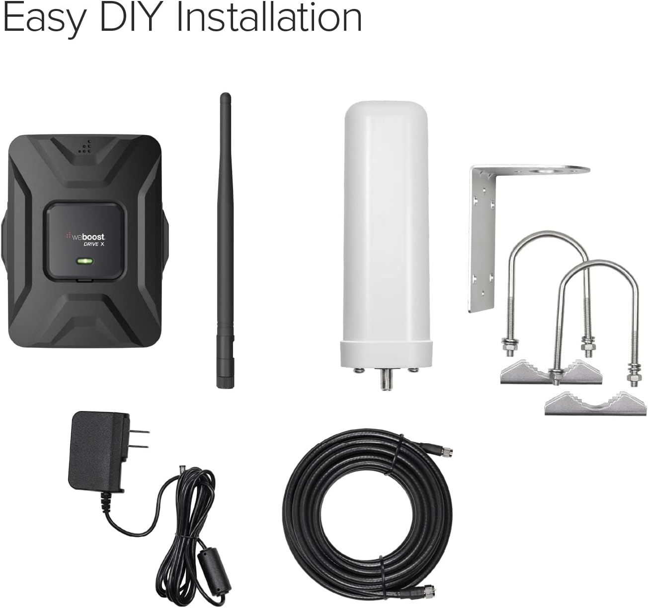 Drive X RV Base - Cell Phone Signal Booster kit | Boosts 4G LTE & 5G for All U.S. Carriers - Verizon, AT&T, T-Mobile