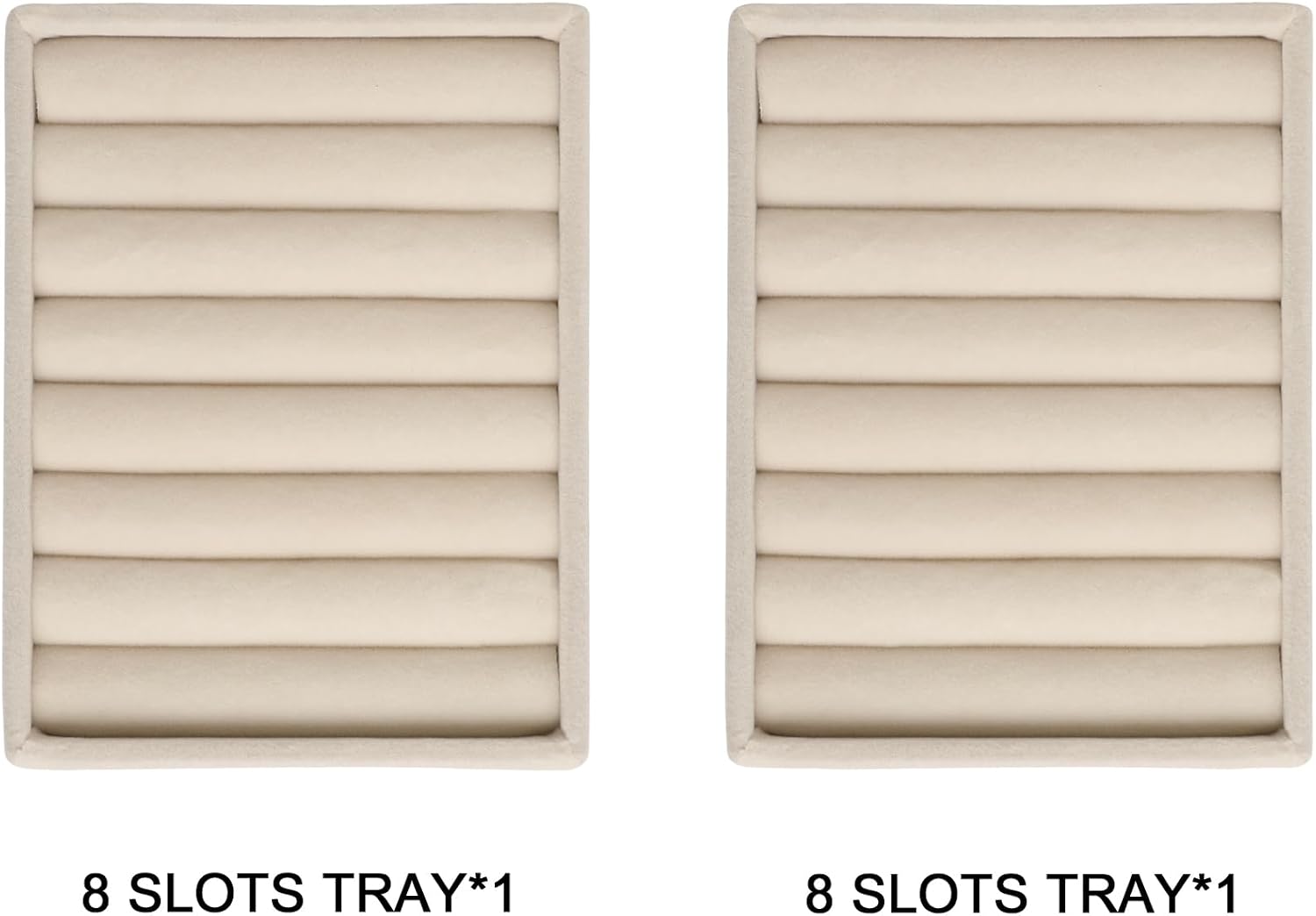 Small Jewelry Trays for Drawer,2 Pack 7 Slots Ring Organizer | Jewelry Box Inserts,Drawer Inserts,Vanity Drawer