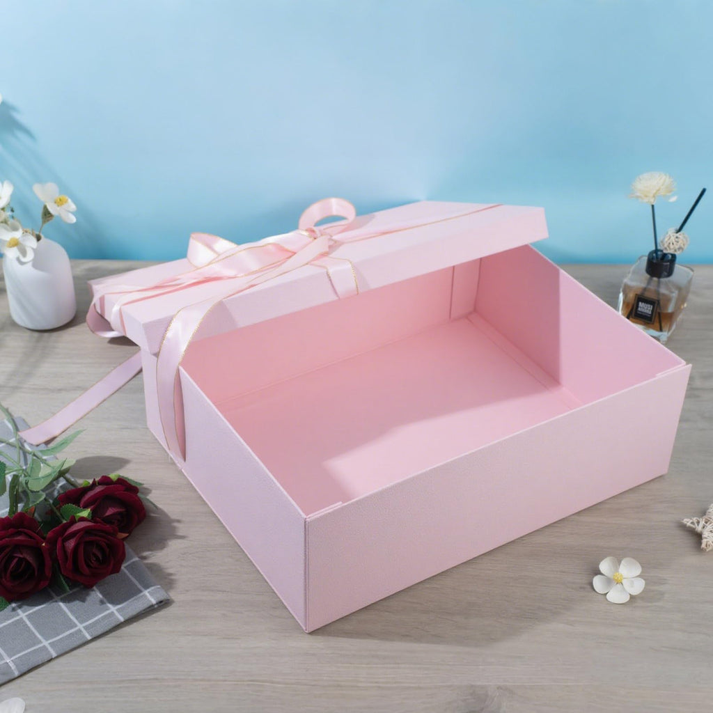 Extra Large Gift Box 16.5x13x5.5 inches,Pink Gift Boxes with Lids for Presents,Perfect for Birthday,Valentine's