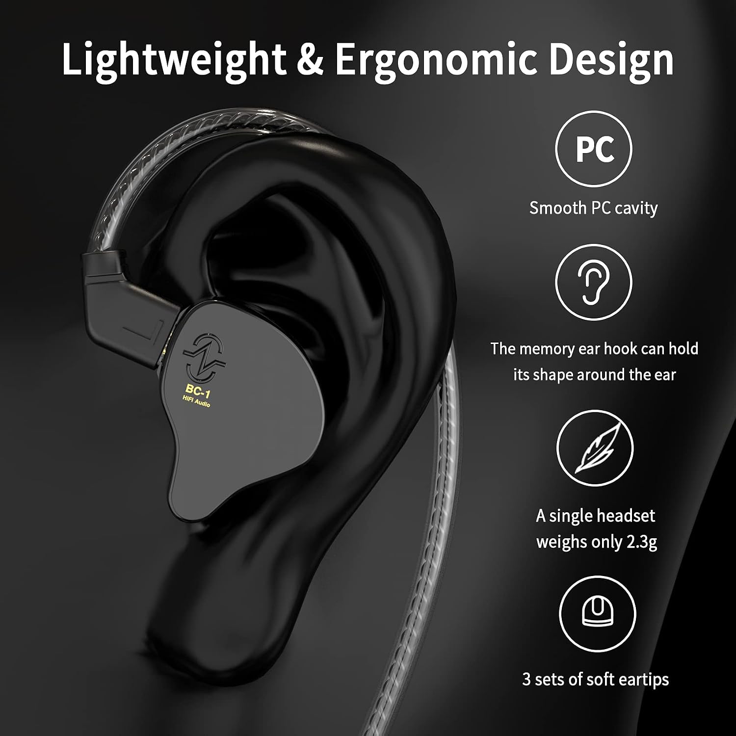 CCZ Yinyoo Melody in Ear Monitors Earphones Headphones Wired Earbuds without Microphone IEM HIFI Bass with 1DD 1BA