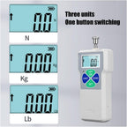 Digital Force Gauge, Digital Display Force Gauge Push Pull Test Tool Portable Force Meter Spring Dynamometer Pressure Gauge，Small Sf 3