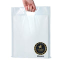 100 Clear Plastic Bags With Handles 12x15 Merchandise Bags