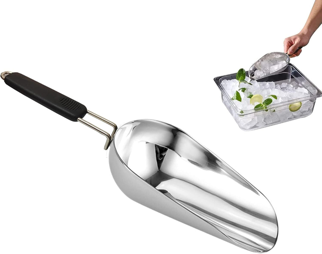 Ice Cube Scoop with Magnetic Holder for GE Opal Nugget Ice Maker and Freezer,Multipurpose Ice Scoop for Pet Food