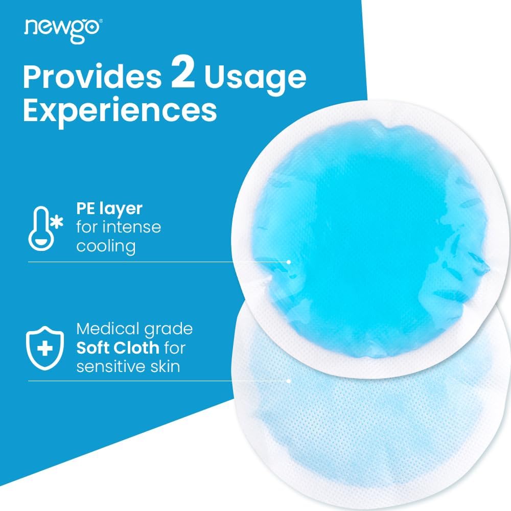 Small Ice Packs for Injuries Reusable with Cloth Backing, 6 Packs