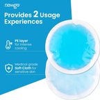 Small Ice Packs for Injuries Reusable with Cloth Backing, 6 Packs
