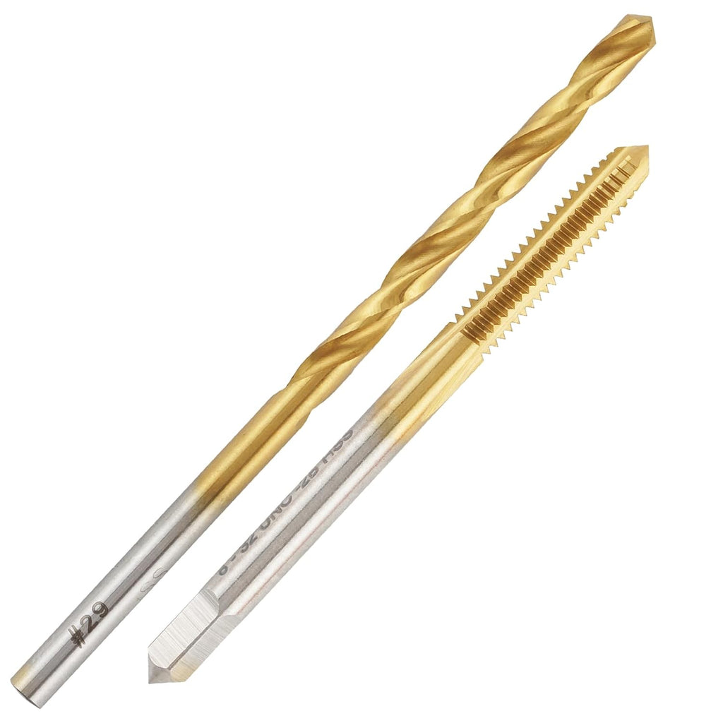 8-32 Ti-Coated Tap and #29 Drill Bit Set