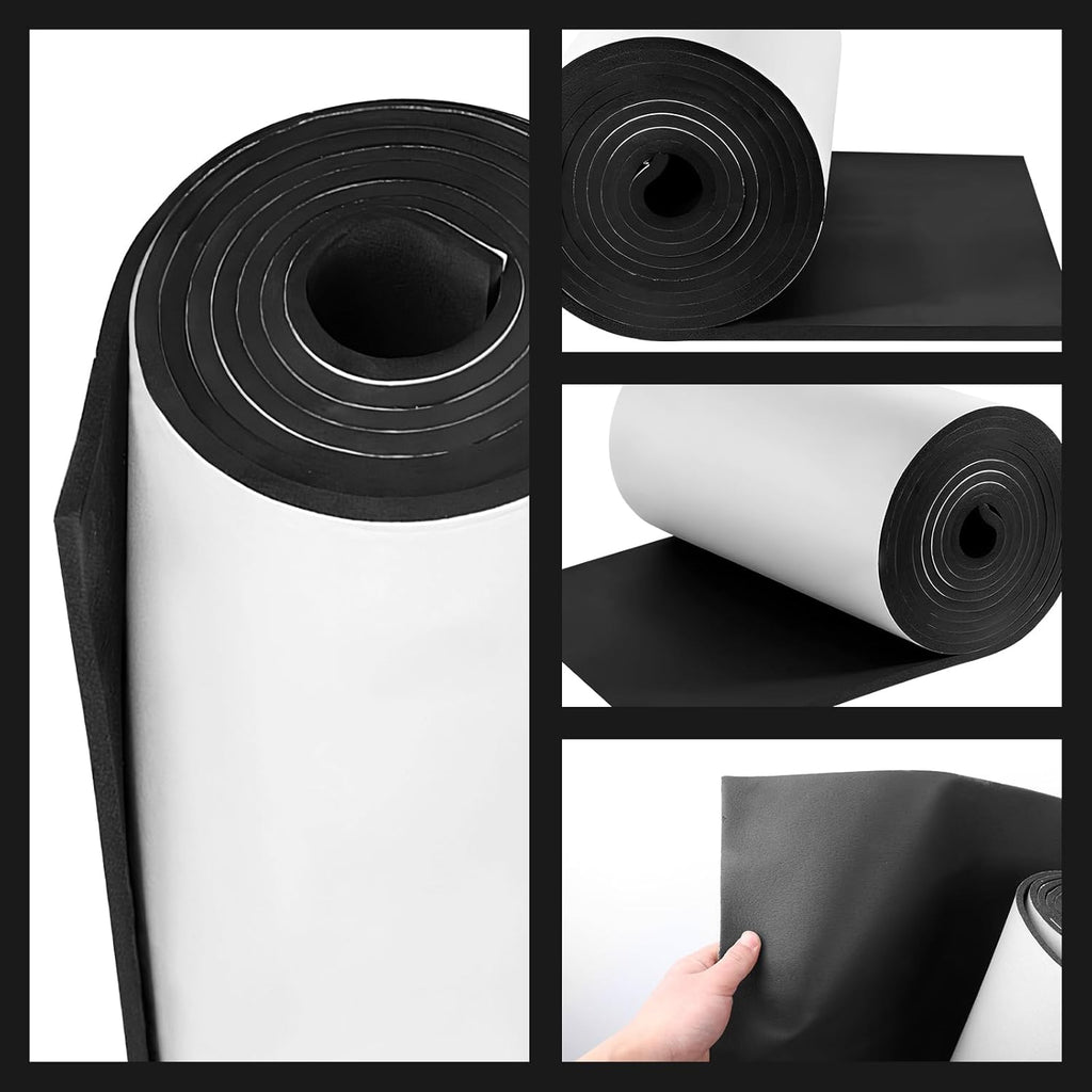 Adhesive Foam Padding Closed Cell Neoprene Foam Sheet, 1/8" x 12" x 59"