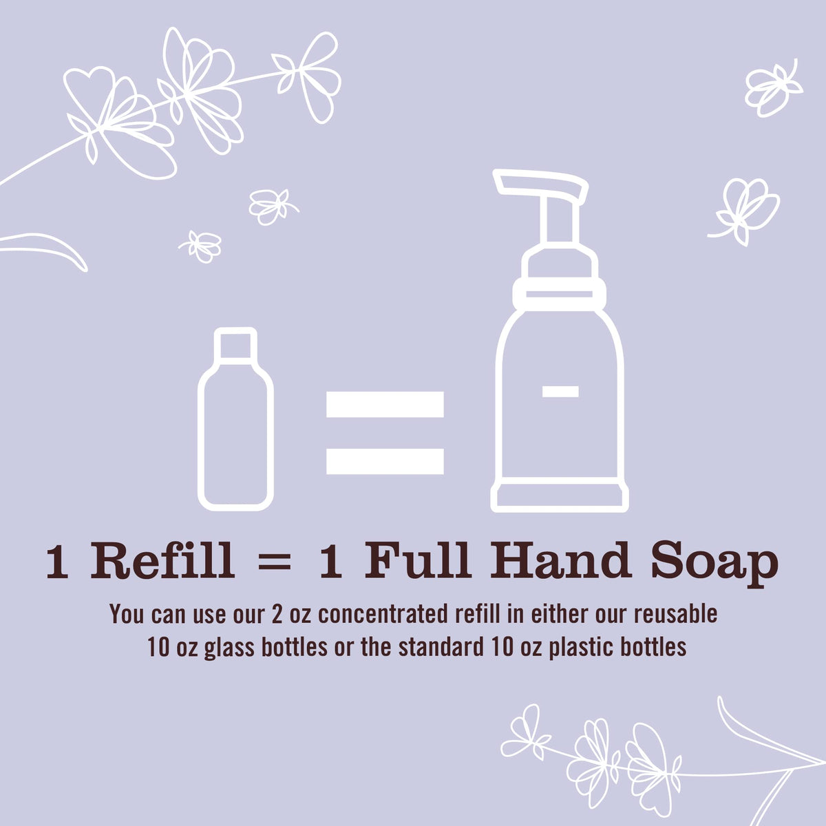 CLEAN DAY Foaming Hand Soap Refills, Lavender, 4 Count