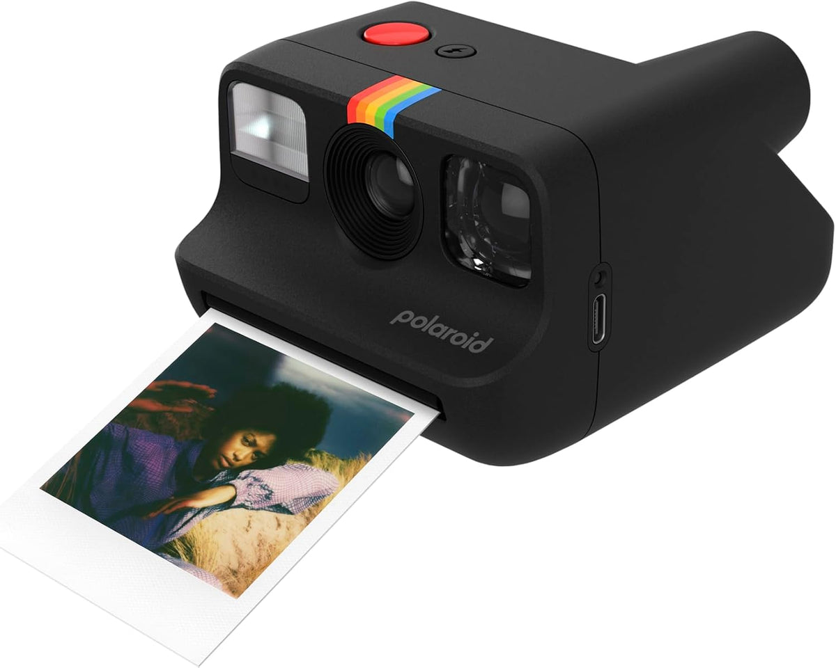 Go Generation 2 - Mini Instant Camera + Film Bundle (16 Photos Included) - Black (6280) | Includes Polaroid Go GEN2