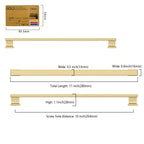 10 Pack Brushed Gold Cabinet Pulls 10"