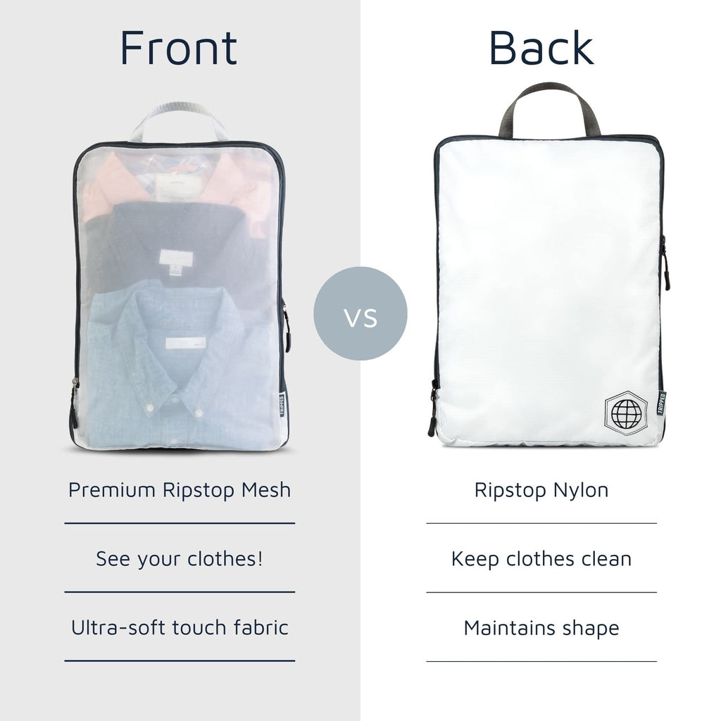 Large Compression Packing Cubes with Mesh 6-Piece Set