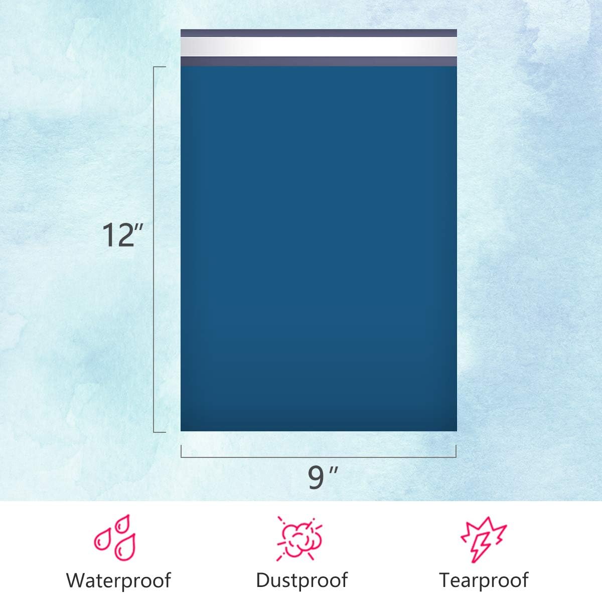 Small Poly Mailers 9x12 Inch Navy Blue 200 Pack Plastic Shipping Bags