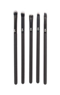 Pro 5pc Deluxe Eye Makeup Brush Kit, Vegan Eye Brush Set for Shader, Crease, Detail, Smudge and Liner Application