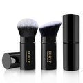 Retractable Kabuki Foundation Brush 2 Pack Travel Makeup Brush Set