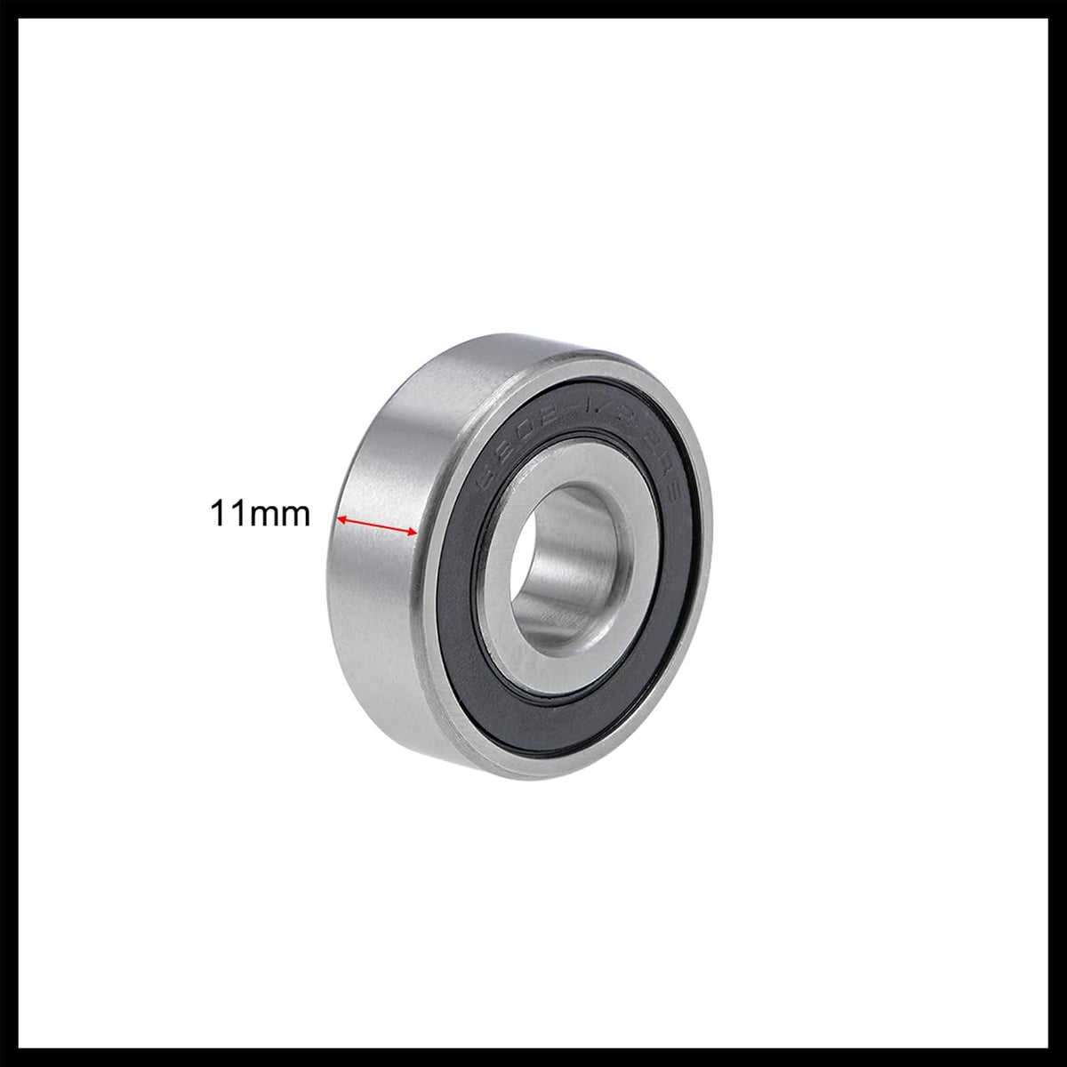 6202-12-2RS Deep Groove Ball Bearing 12x35x11mm Double Sealed Chrome Steel Z2 Lever Bearings Replacement Durable Material