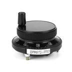 5V 60MM Hand Wheel Pulse Encoder Mill Router Manual Control Aviation Aluminum Rotary Knob Encoder for CNC System (Black)