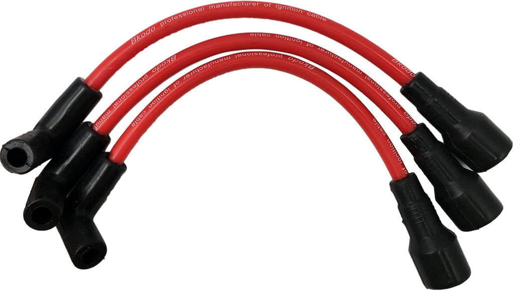 LIZAPUS Compatible with Mercury 65-90HP High Tension Ignition Spark Plug Wire Cable Set 3 Cylinder