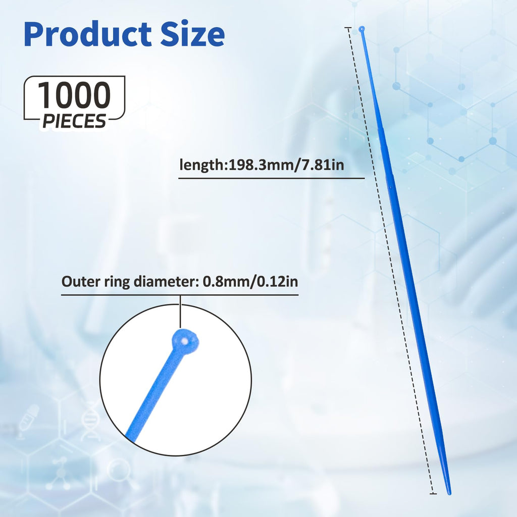 1ul Disposable Inoculating Loop, Plastic, 25/Bag, 1000PCS Total