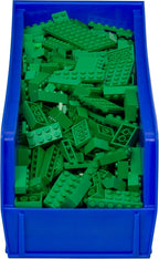 12 Pack AkroBins Plastic Storage Bins, Space-Saving Stackable Organizers for Garage, Classroom and Warehouse