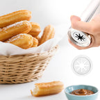 Stainless Steel Cookies Press Gun Manual Churro Maker Machine