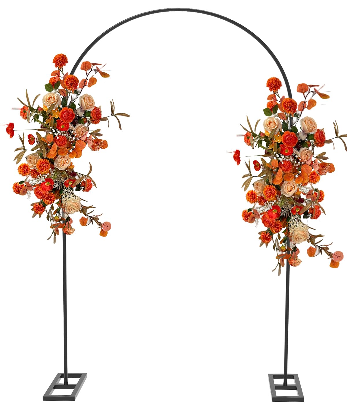 Arch Backdrop Stand 7.2FT, Wedding Arch Stand with Base,Balck