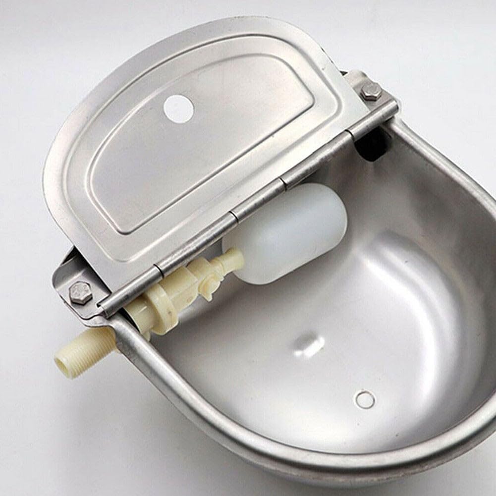 Automatic Water LevelValve with Adjustable Float Ball, 1/2 Inch Screw-on Hose Fitting for Pool Spa Tank Trough