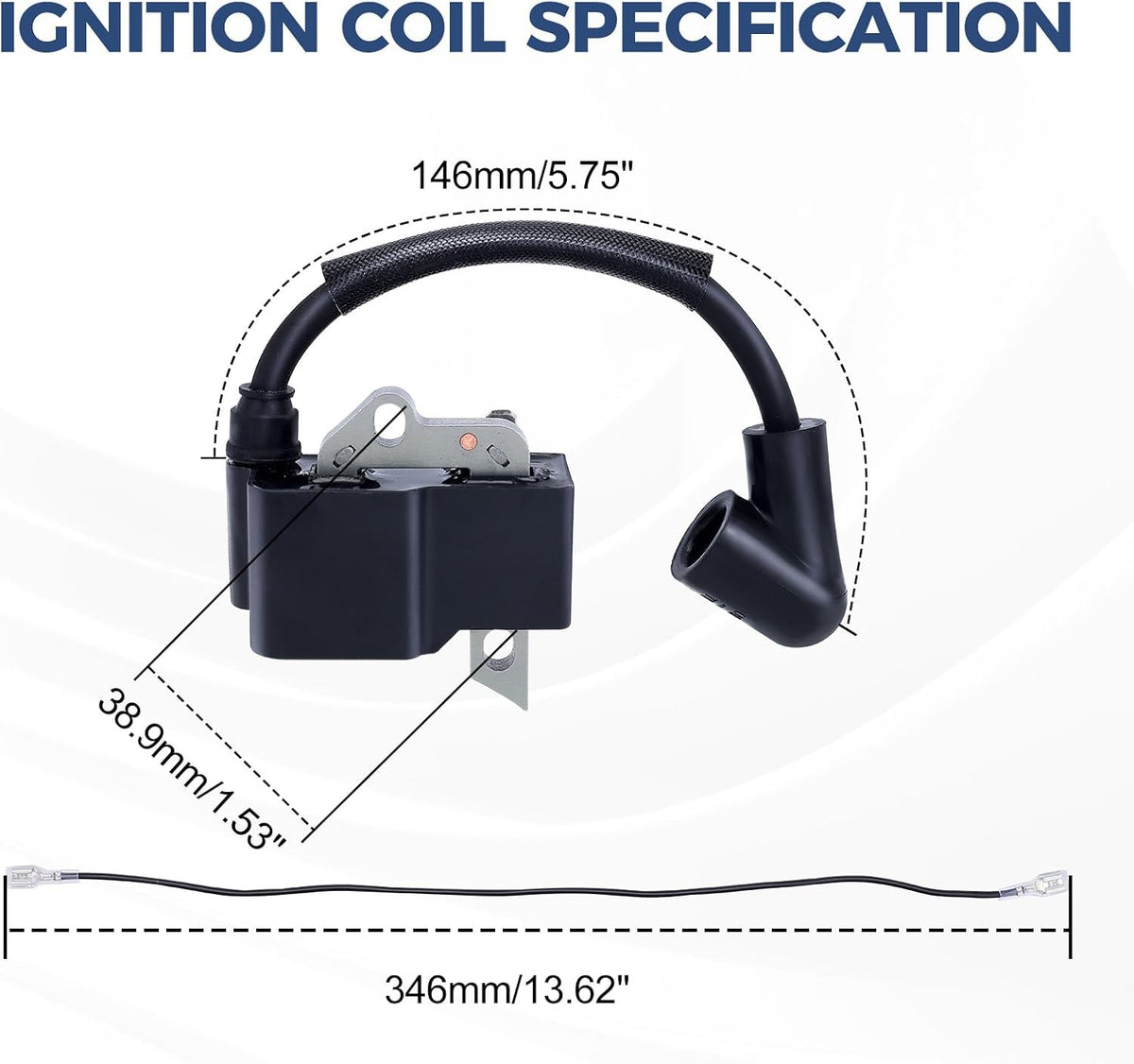 585836101 Ignition Coil Fits Hus-qvrna 125B 125BX 125BVX Handheld Blower Ignition Module Replace 545108101 OEM