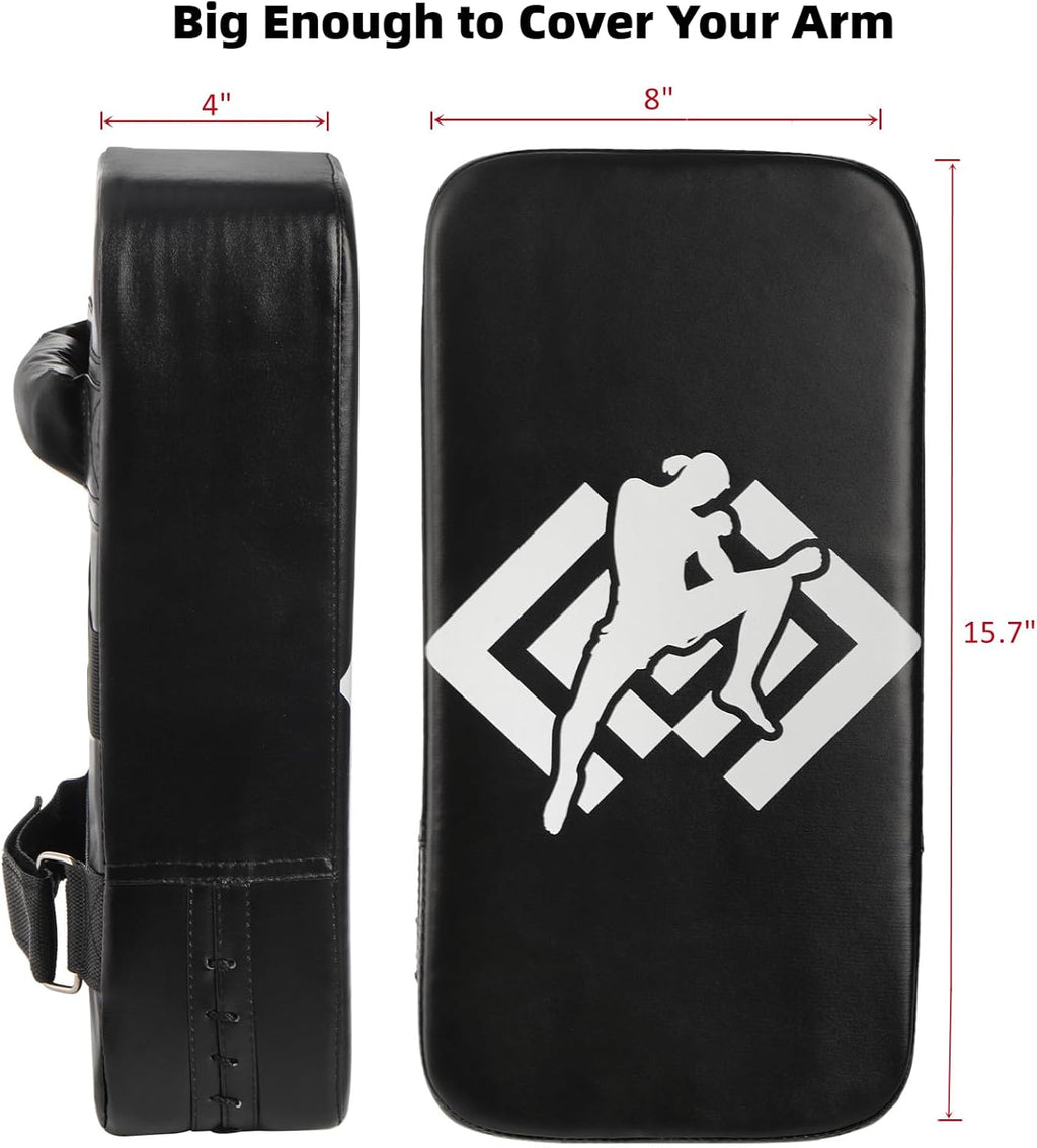 2 Pack Muay Thai Pads, Boxing Equipment Kicking Punching Shield, MMA Karate Taekwondo Training Pads for Men Women Gym