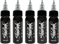 Tattoo Ink Set Professional Tattooing Inks for Color Portrait, Black & Gray Style (Yan Solo Grey Wash Set)