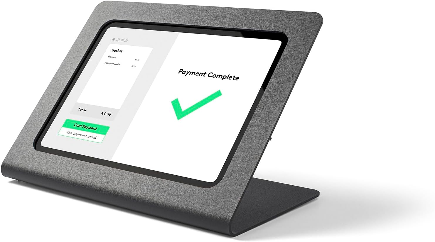 Anti-Theft iPad Kiosk Stand for Desk | Secure Metal Tablet Holder for Business POS & Retail | iPad POS Stand