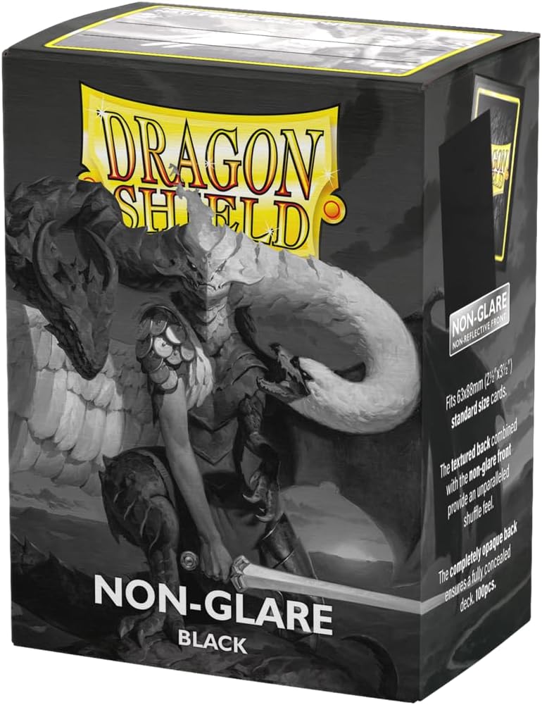Standard Size Card Matte Sleeves | 100 CT - Non Glare Smooth & Tough Premium TCG Sleeves | Compatible with Pokemon