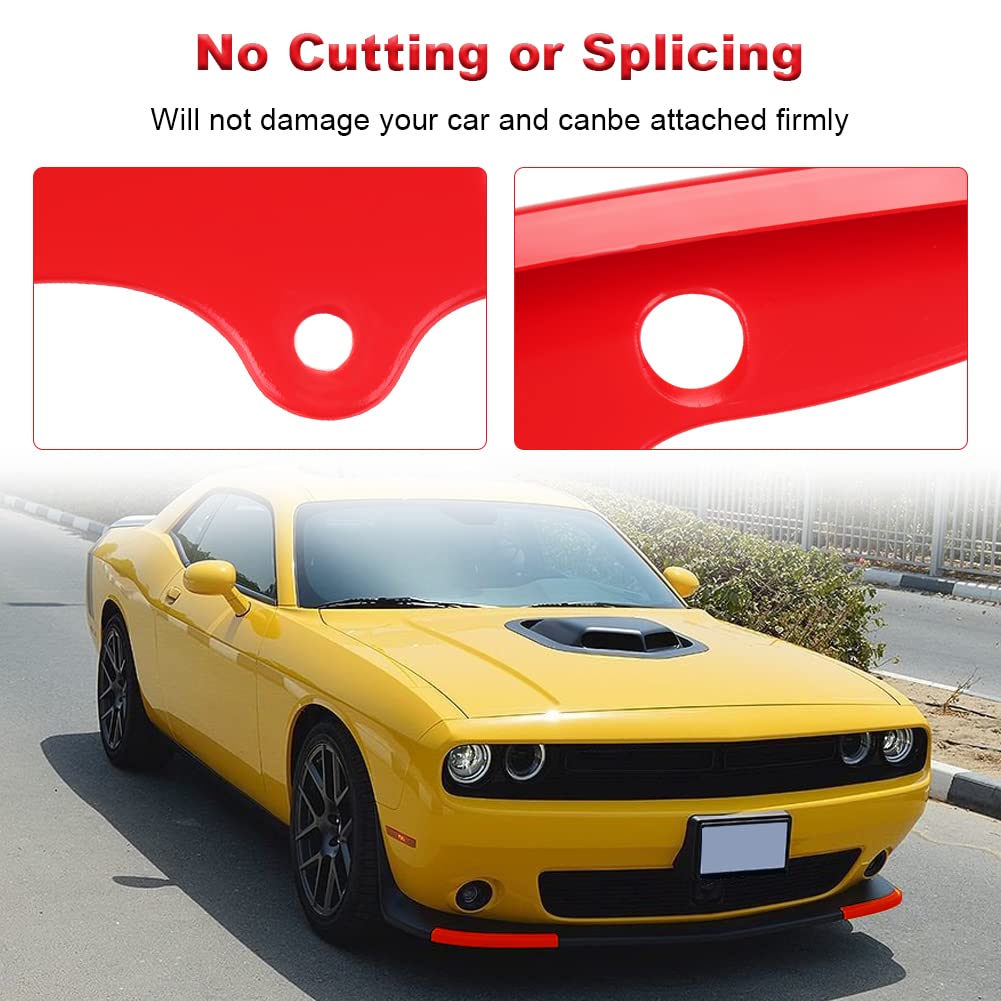 Front Bumper Lip Splitter Protector Compatible with Dodge Challenger